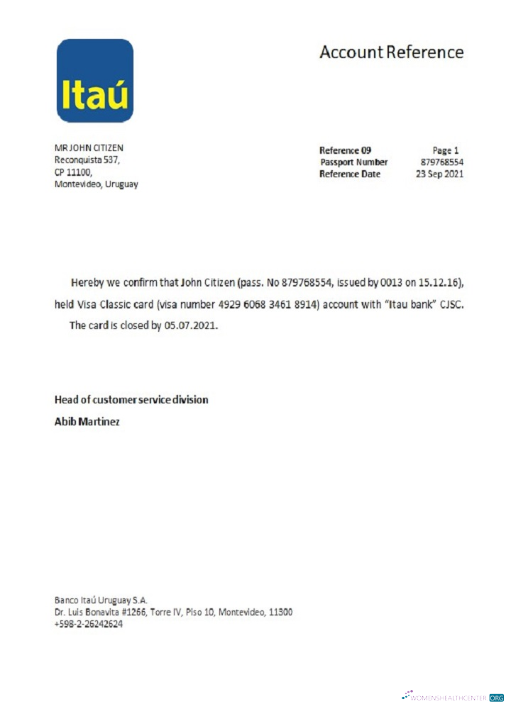 Download Uruguay Itau bank closure reference Photoshop template